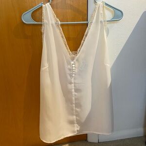 Off white Molly Bracken sheer lace blouse